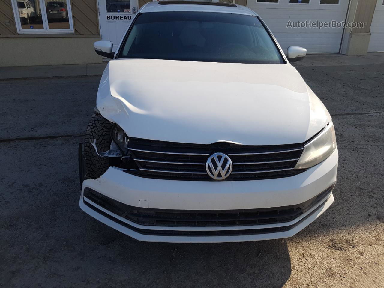 2015 Volkswagen Jetta Se White vin: 3VWB07AJ1FM248849