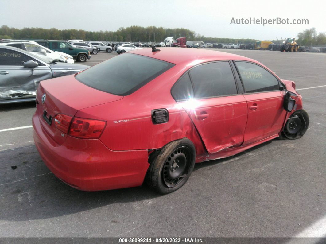 2014 Volkswagen Jetta Sedan Se Red vin: 3VWB07AJ4EM440832