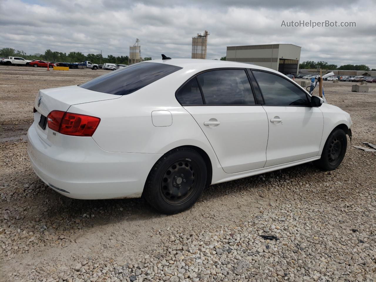 2014 Volkswagen Jetta Se White vin: 3VWB07AJ5EM387610