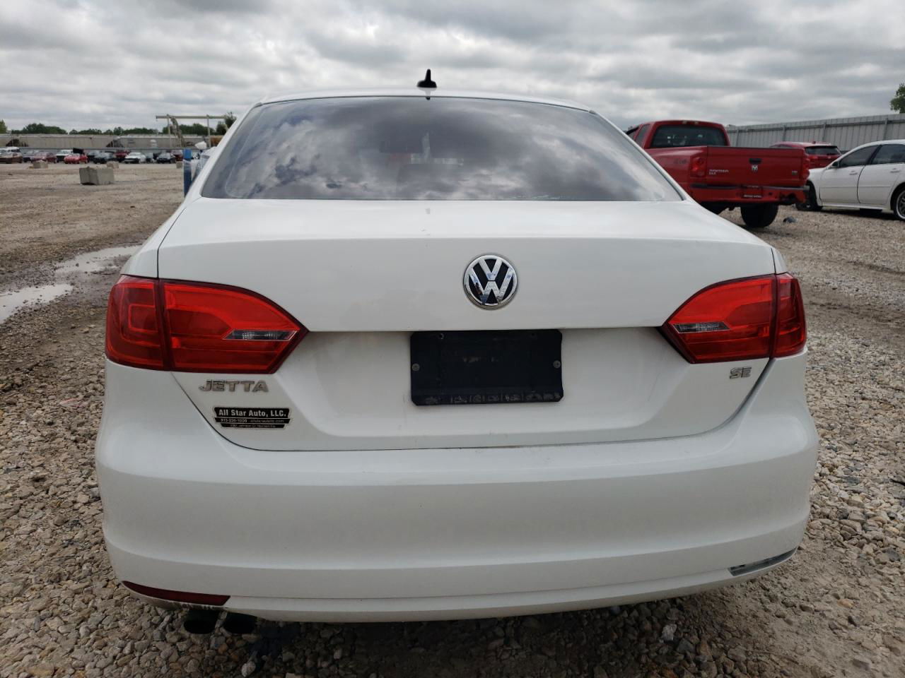 2014 Volkswagen Jetta Se White vin: 3VWB07AJ5EM387610