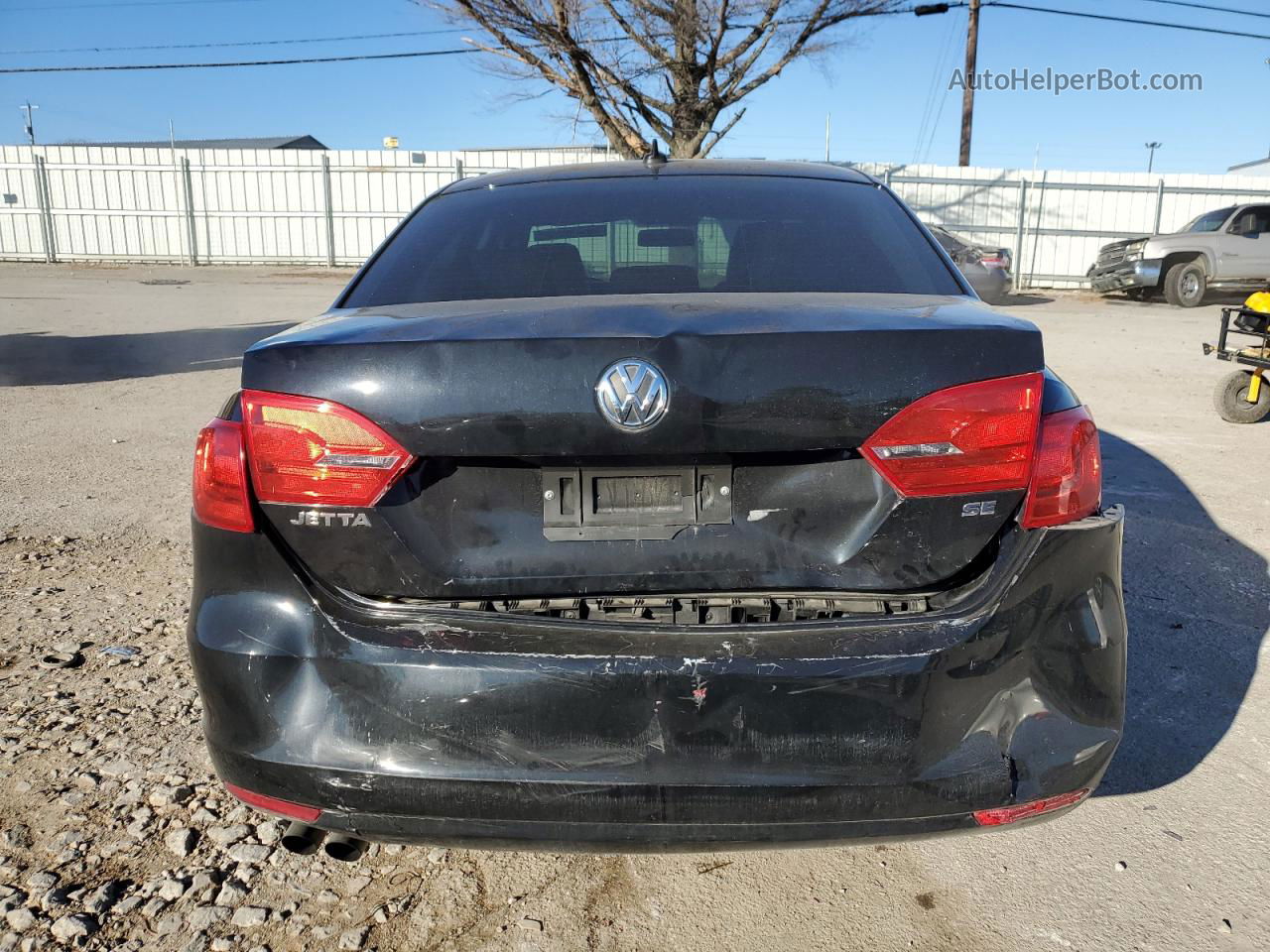 2014 Volkswagen Jetta Se Black vin: 3VWB07AJ9EM440843