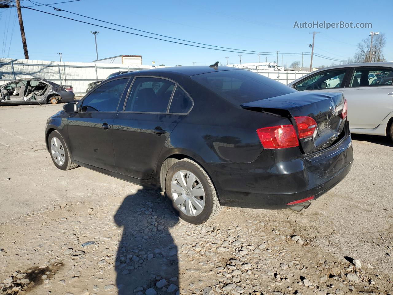 2014 Volkswagen Jetta Se Black vin: 3VWB07AJ9EM440843