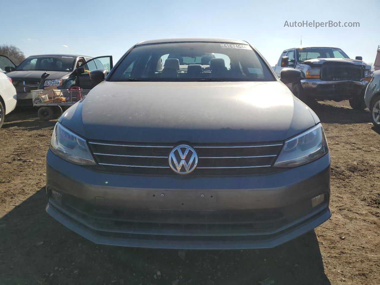 2016 Volkswagen Jetta Sport Угольный vin: 3VWB17AJ0GM272753