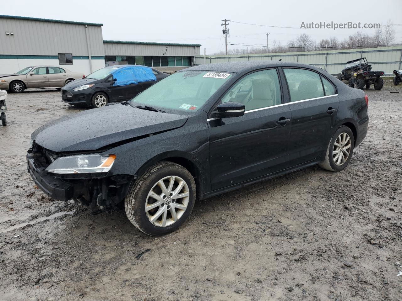 2014 Volkswagen Jetta Se Black vin: 3VWB17AJ1EM363141