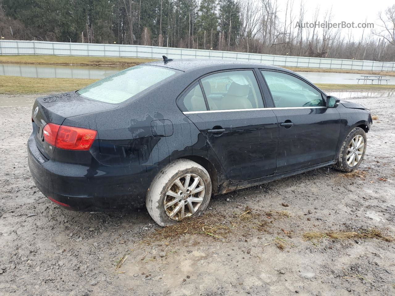 2014 Volkswagen Jetta Se Black vin: 3VWB17AJ1EM363141