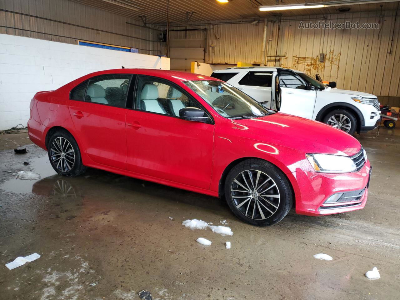 2016 Volkswagen Jetta Sport Красный vin: 3VWB17AJ2GM416609