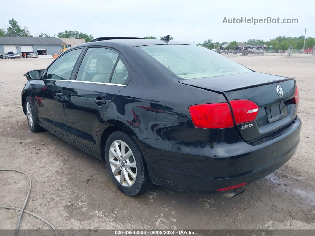 2014 Volkswagen Jetta 1.8t Se Black vin: 3VWB17AJ3EM420424