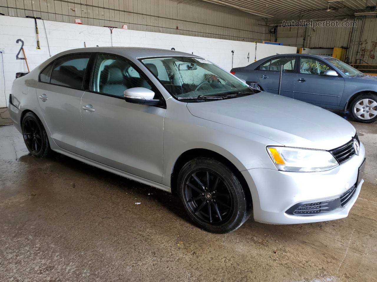 2014 Volkswagen Jetta Se Silver vin: 3VWB17AJ8EM223345