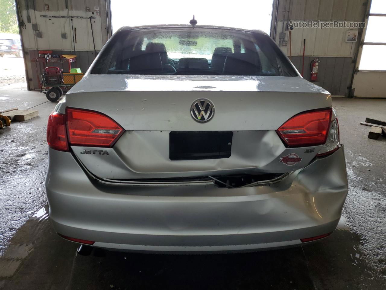 2014 Volkswagen Jetta Se Silver vin: 3VWB17AJ8EM223345