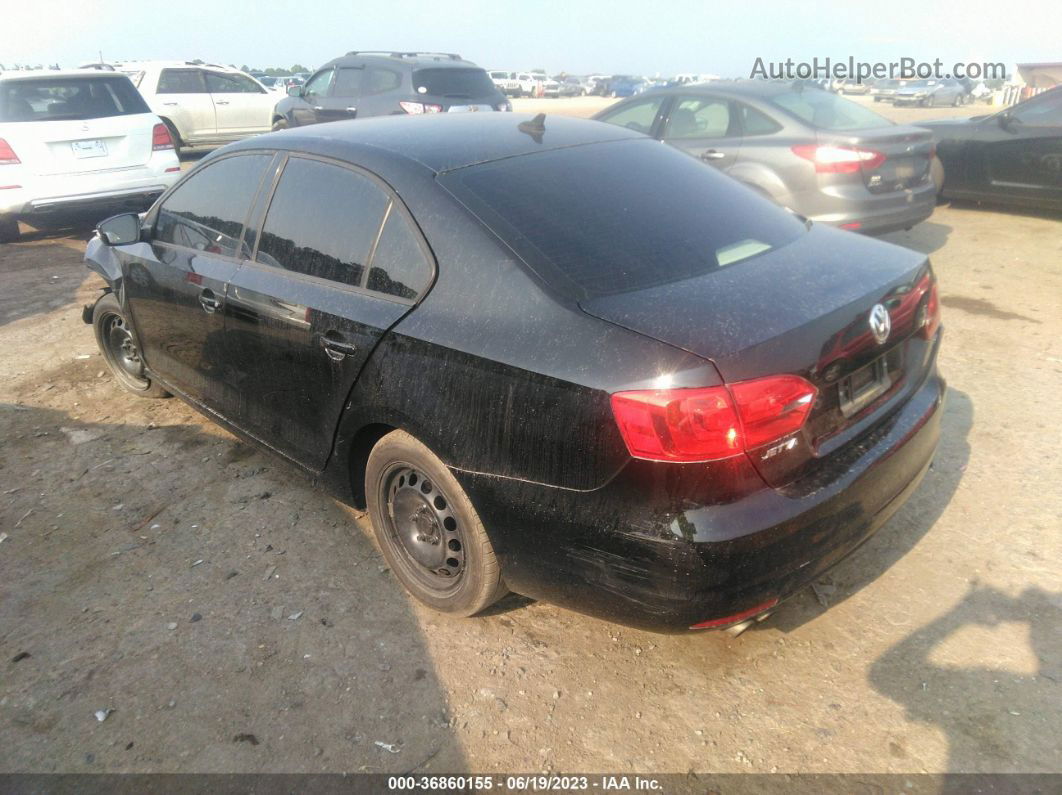 2014 Volkswagen Jetta Sedan Se Black vin: 3VWB17AJ9EM302104