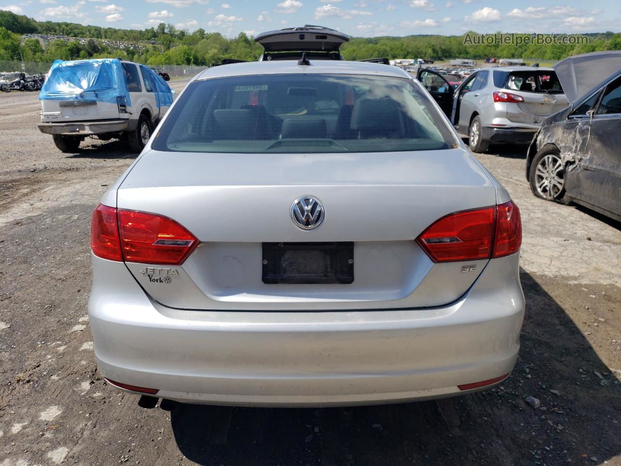 2014 Volkswagen Jetta Se Silver vin: 3VWB17AJ9EM385193