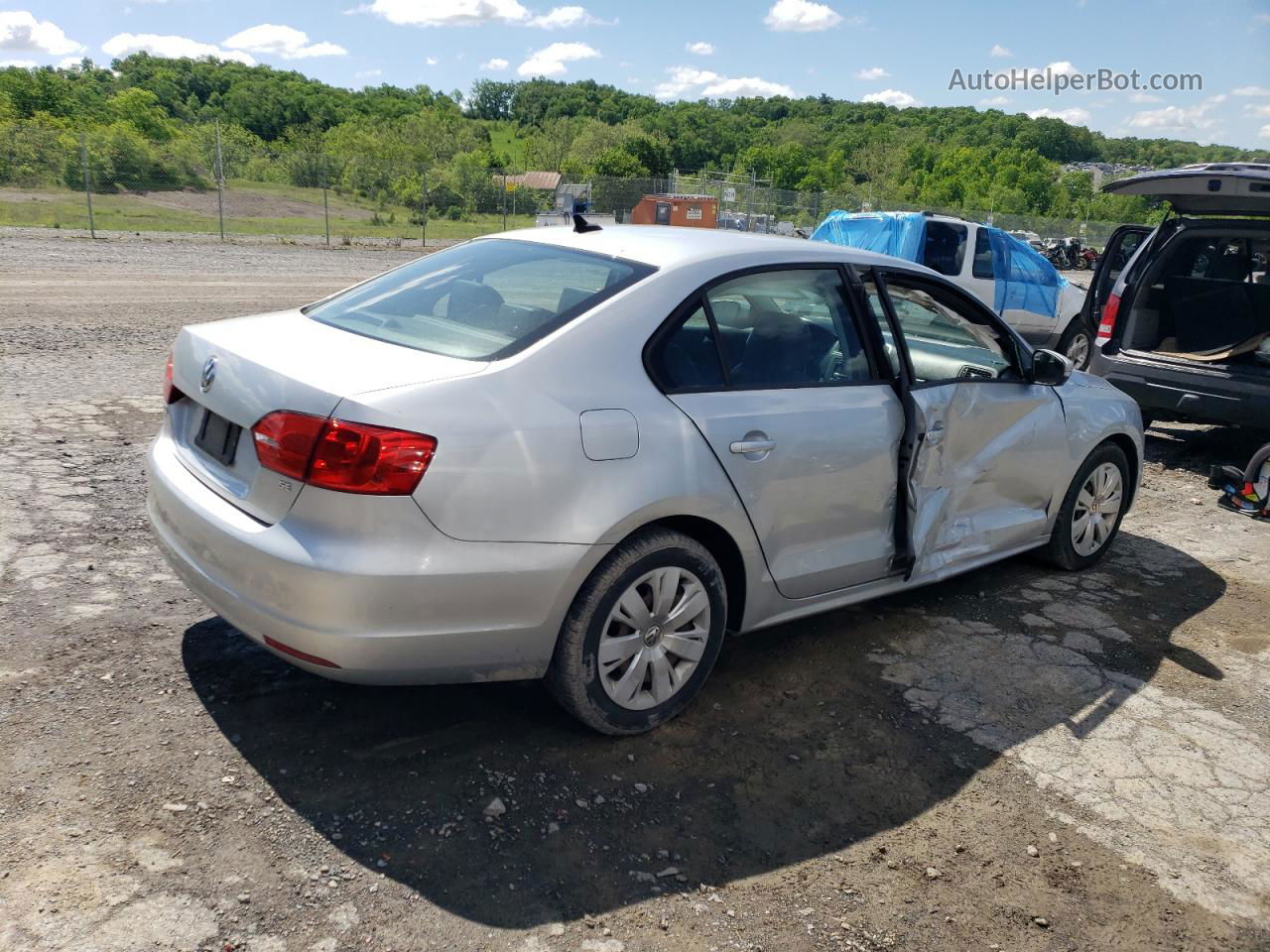 2014 Volkswagen Jetta Se Silver vin: 3VWB17AJ9EM385193