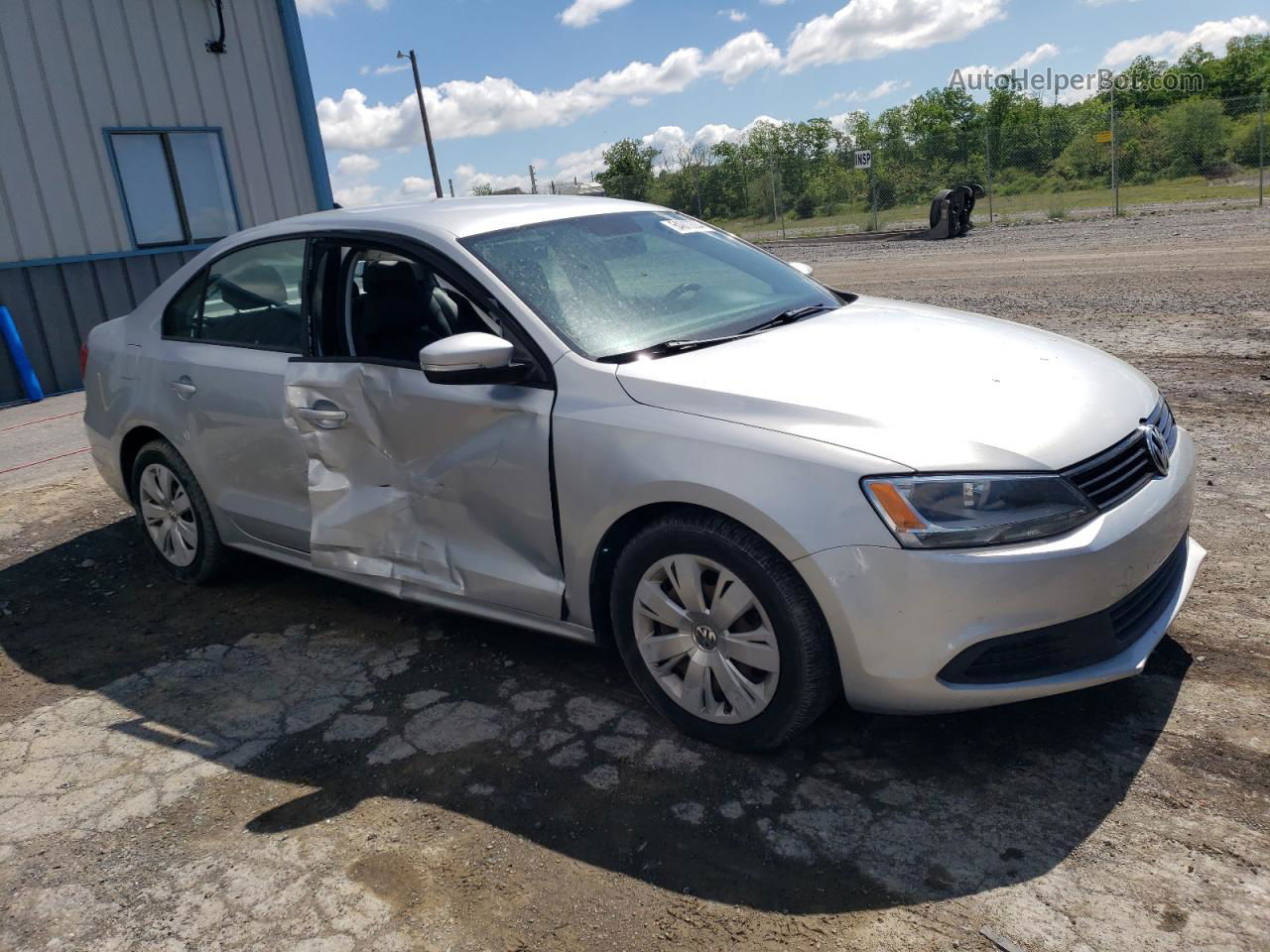 2014 Volkswagen Jetta Se Silver vin: 3VWB17AJ9EM385193