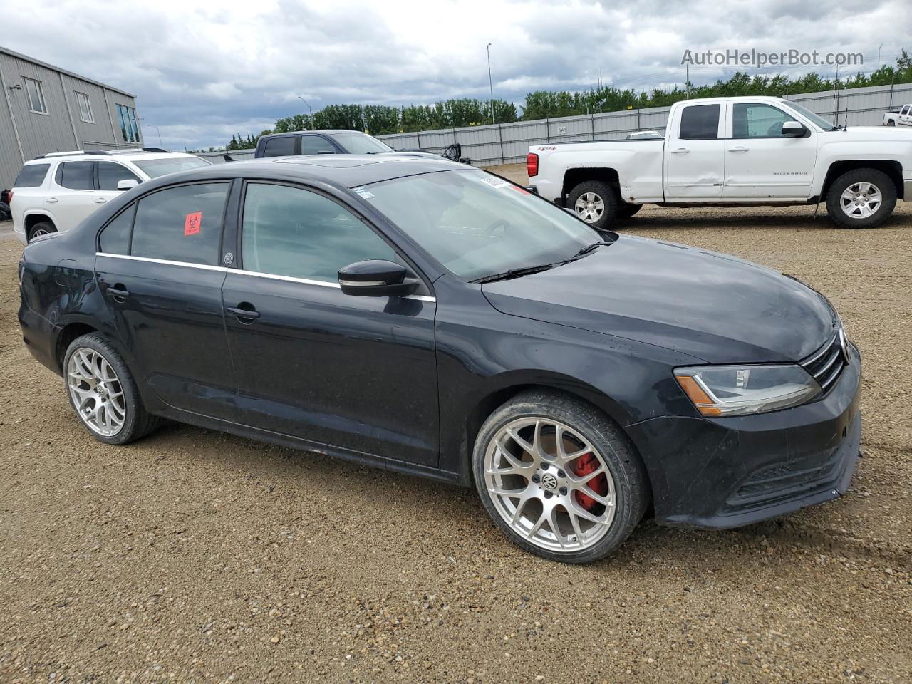 2017 Volkswagen Jetta Se Black vin: 3VWB67AJ0HM255003