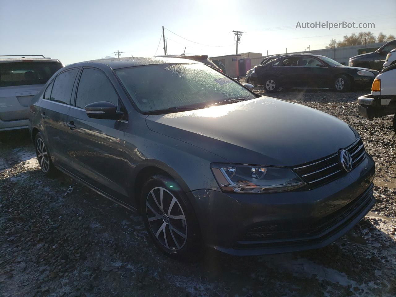 2017 Volkswagen Jetta Se Gray vin: 3VWB67AJ1HM347625