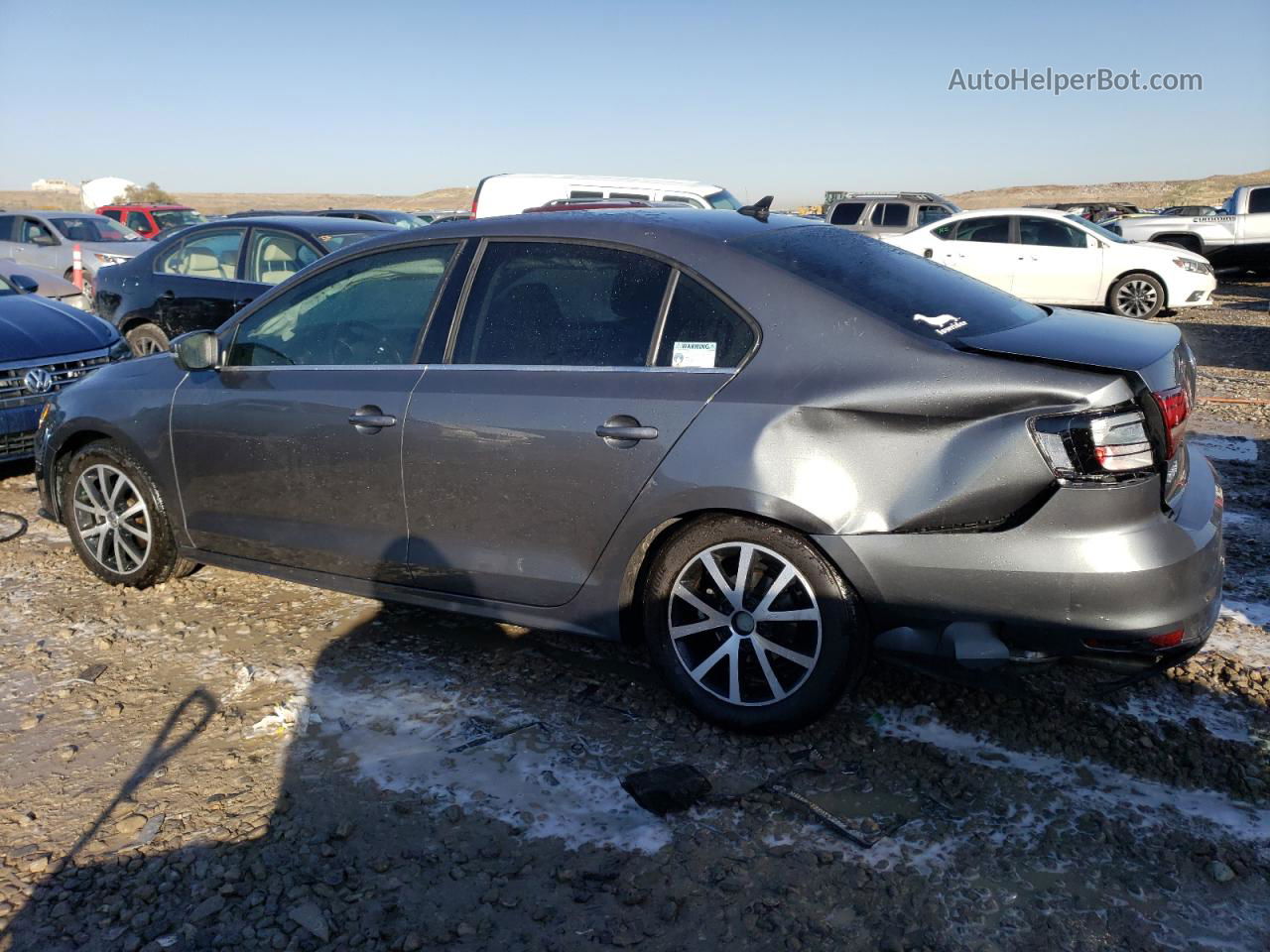 2017 Volkswagen Jetta Se Gray vin: 3VWB67AJ1HM347625