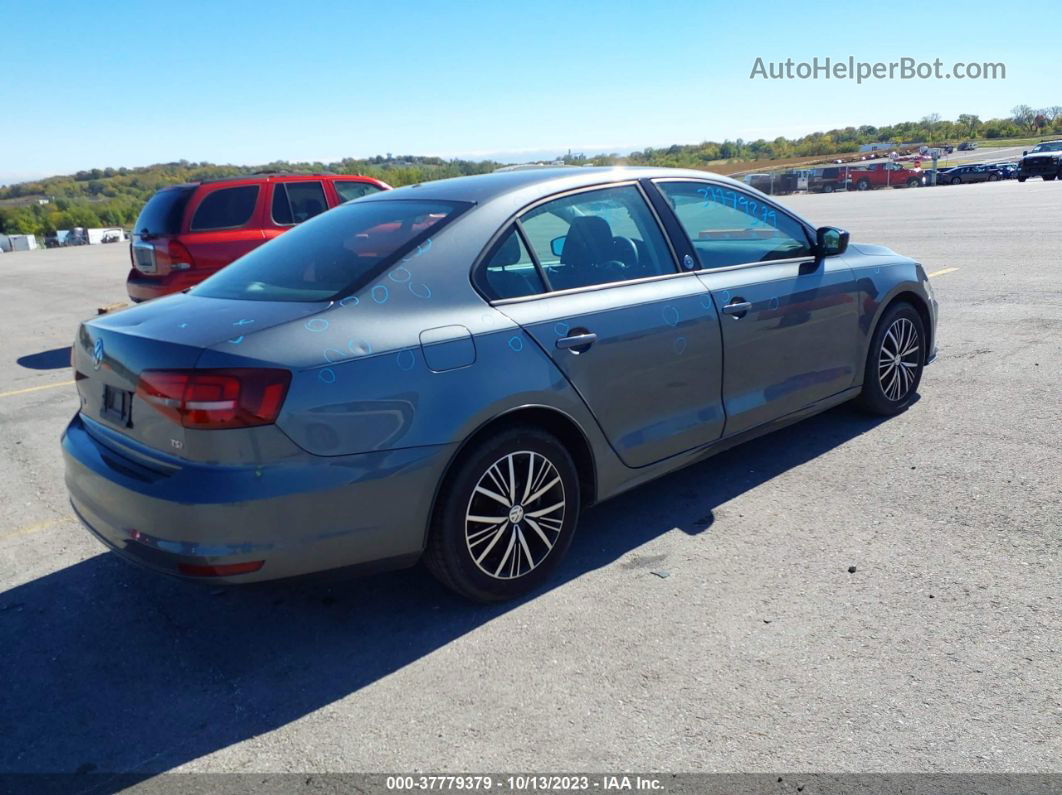 2018 Volkswagen Jetta 1.4t Gray vin: 3VWB67AJ1JM223070