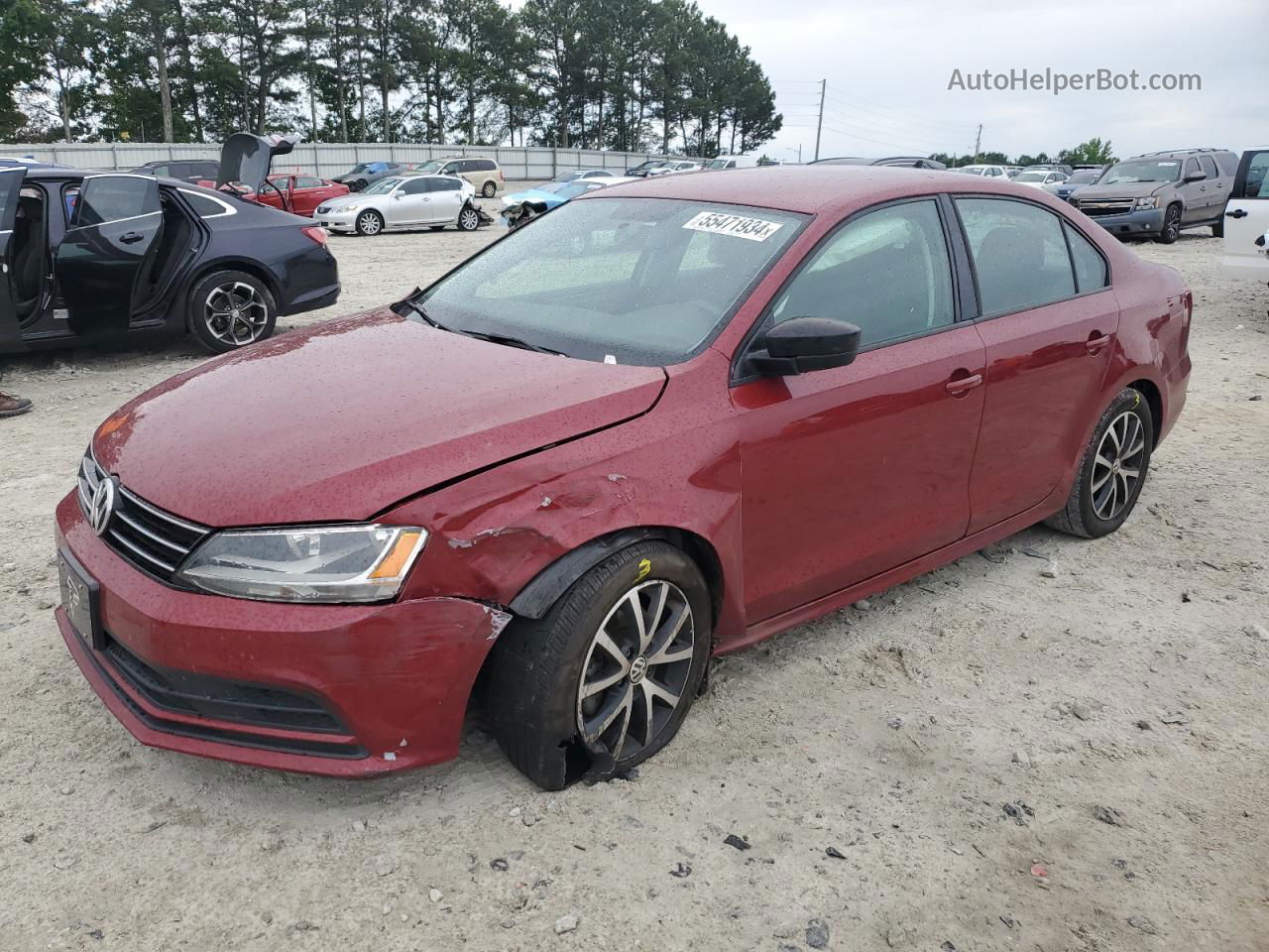 2016 Volkswagen Jetta Se Red vin: 3VWB67AJ3GM269833