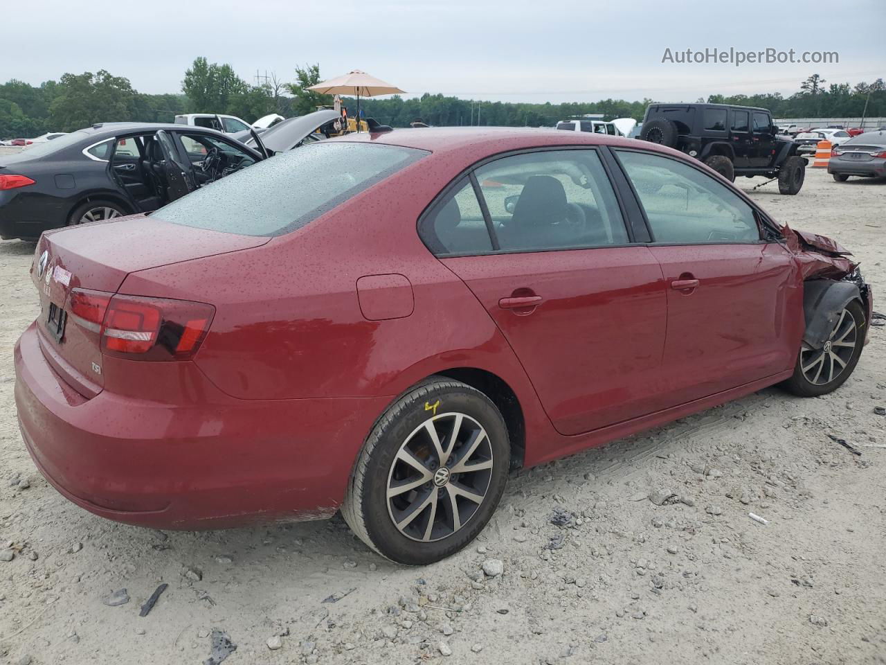 2016 Volkswagen Jetta Se Red vin: 3VWB67AJ3GM269833