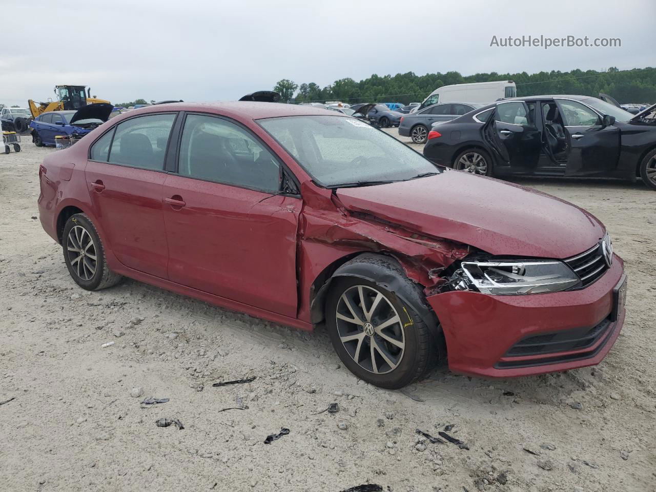 2016 Volkswagen Jetta Se Red vin: 3VWB67AJ3GM269833