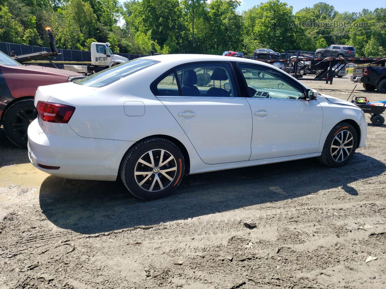 2017 Volkswagen Jetta Se White vin: 3VWB67AJ4HM203955