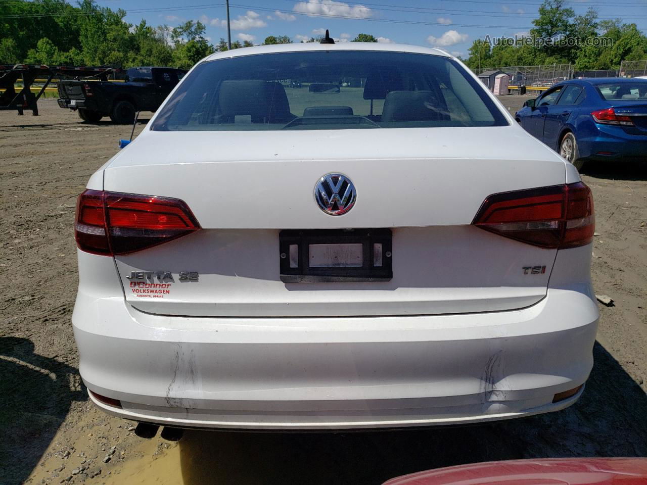 2017 Volkswagen Jetta Se White vin: 3VWB67AJ4HM203955