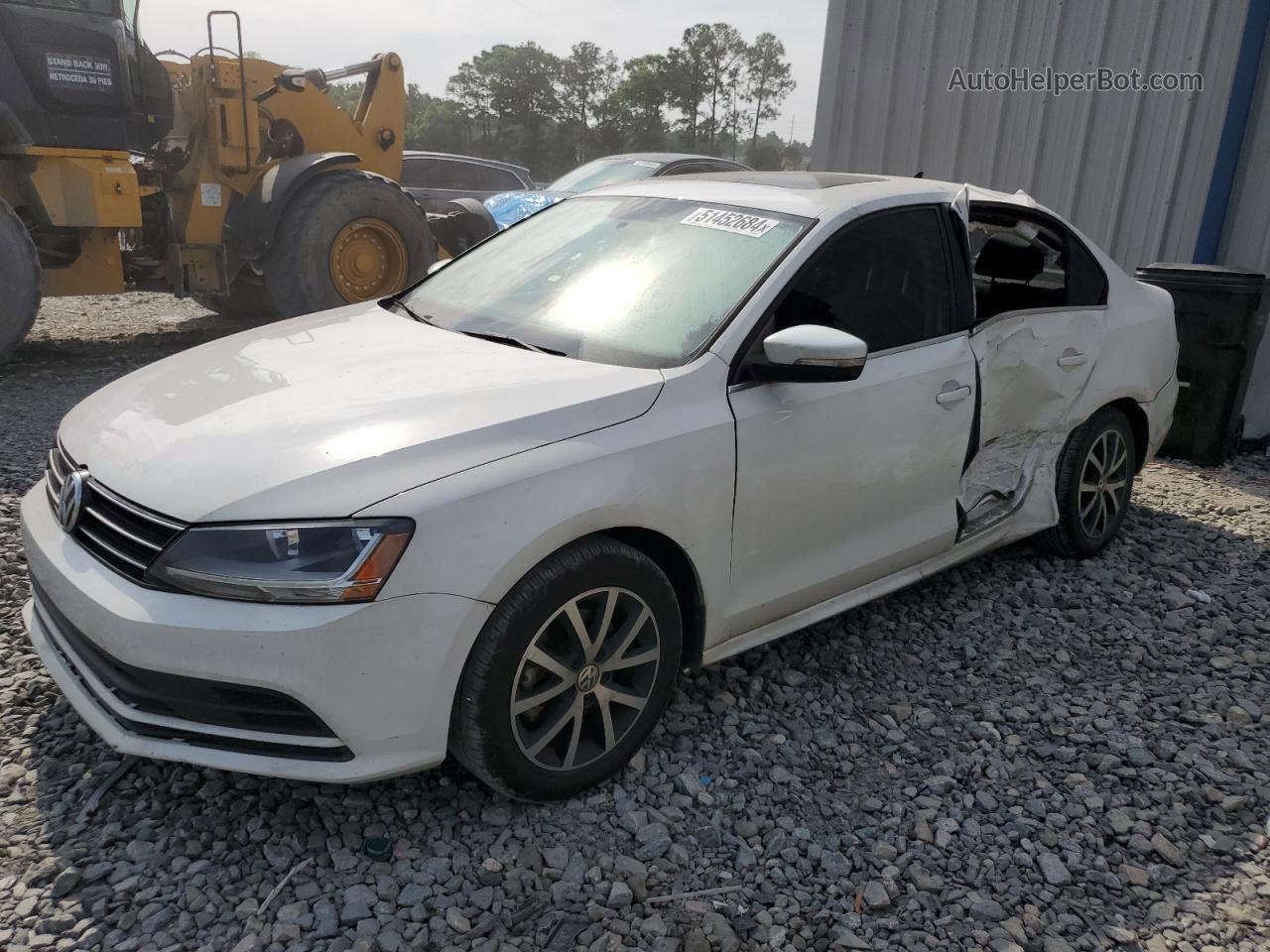 2017 Volkswagen Jetta Se Белый vin: 3VWB67AJ4HM319057