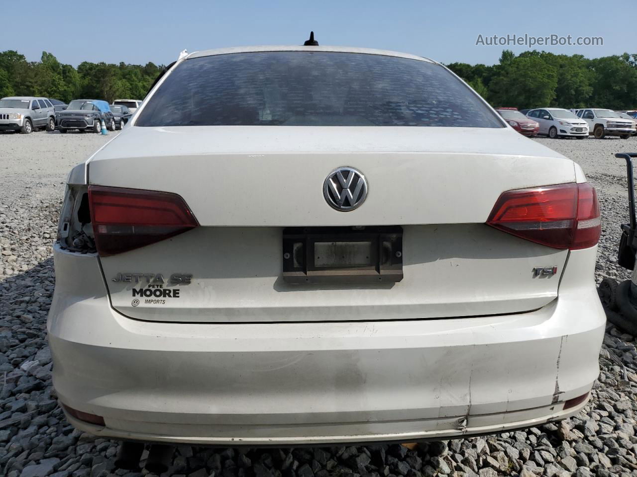 2017 Volkswagen Jetta Se White vin: 3VWB67AJ4HM319057