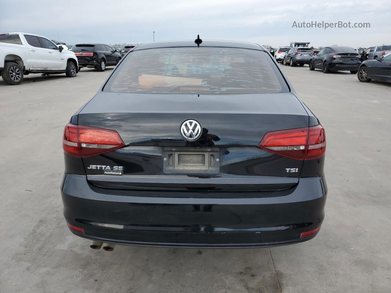 2016 Volkswagen Jetta Se Black vin: 3VWB67AJ5GM286066