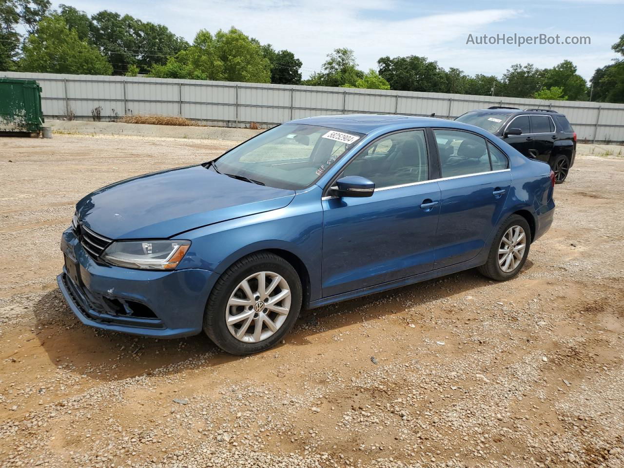 2017 Volkswagen Jetta Se Blue vin: 3VWB67AJ5HM342282