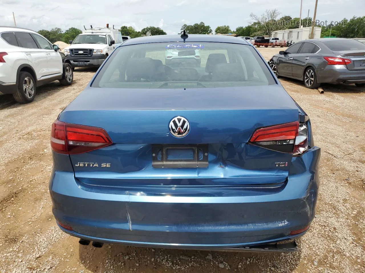 2017 Volkswagen Jetta Se Blue vin: 3VWB67AJ5HM342282