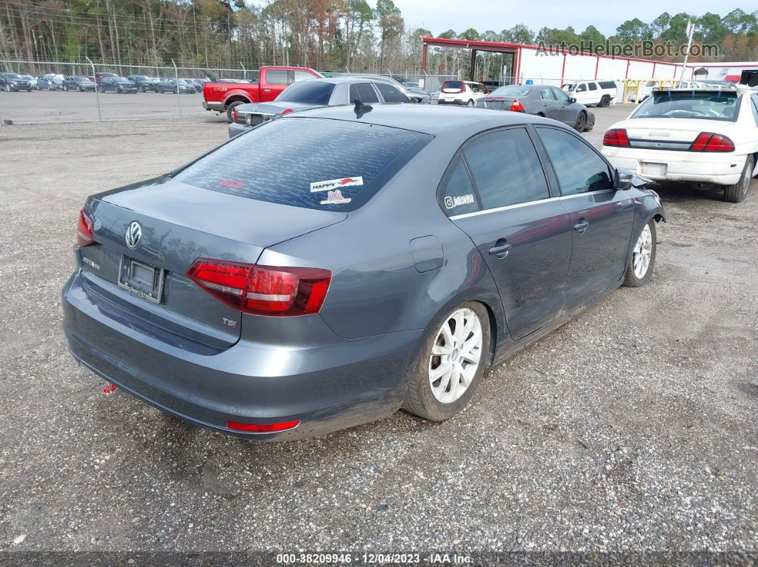 2018 Volkswagen Jetta 1.4t Se/1.4t Wolfsburg Edition Gray vin: 3VWB67AJ5JM238963