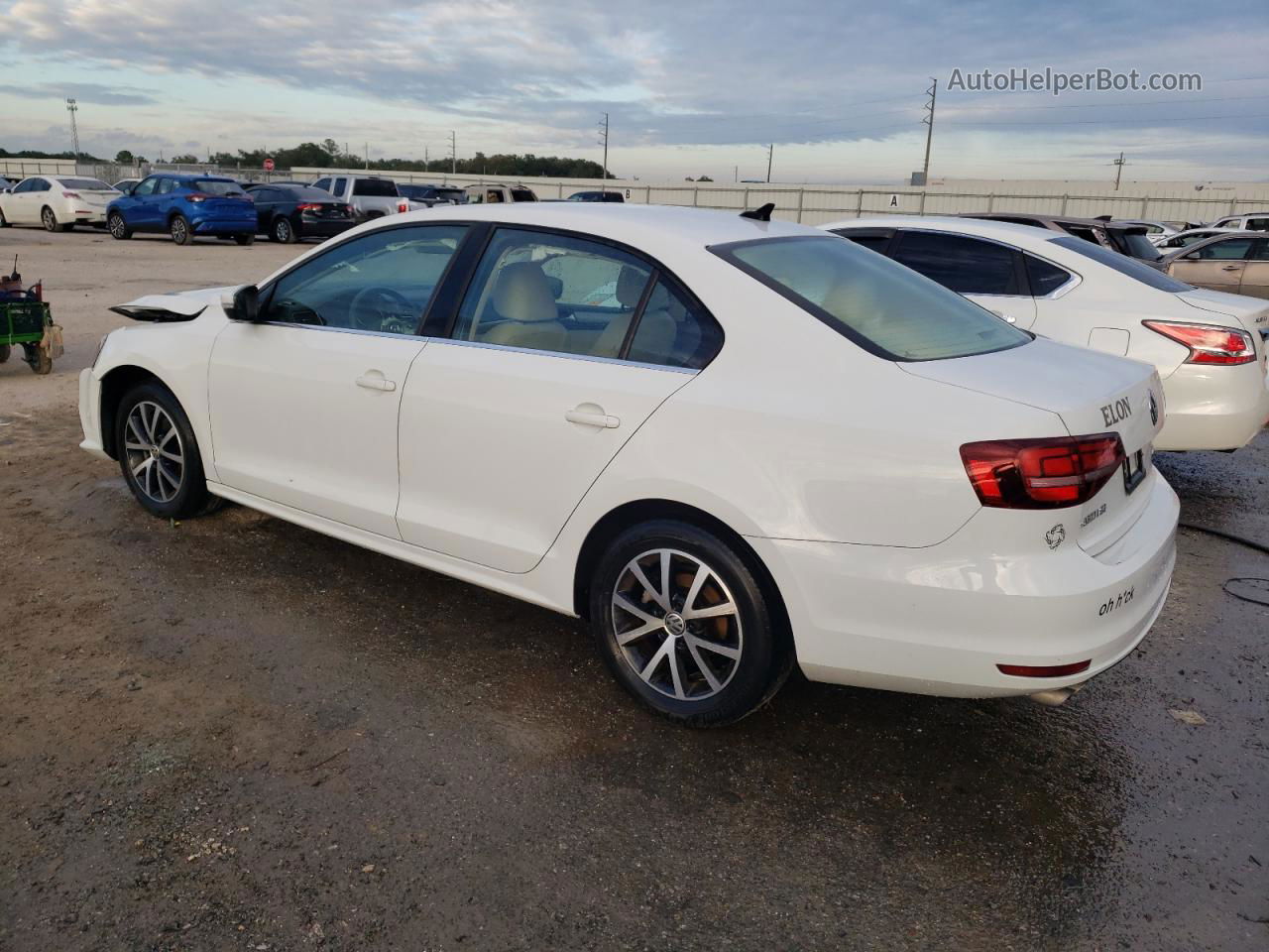 2017 Volkswagen Jetta Se White vin: 3VWB67AJ6HM278141