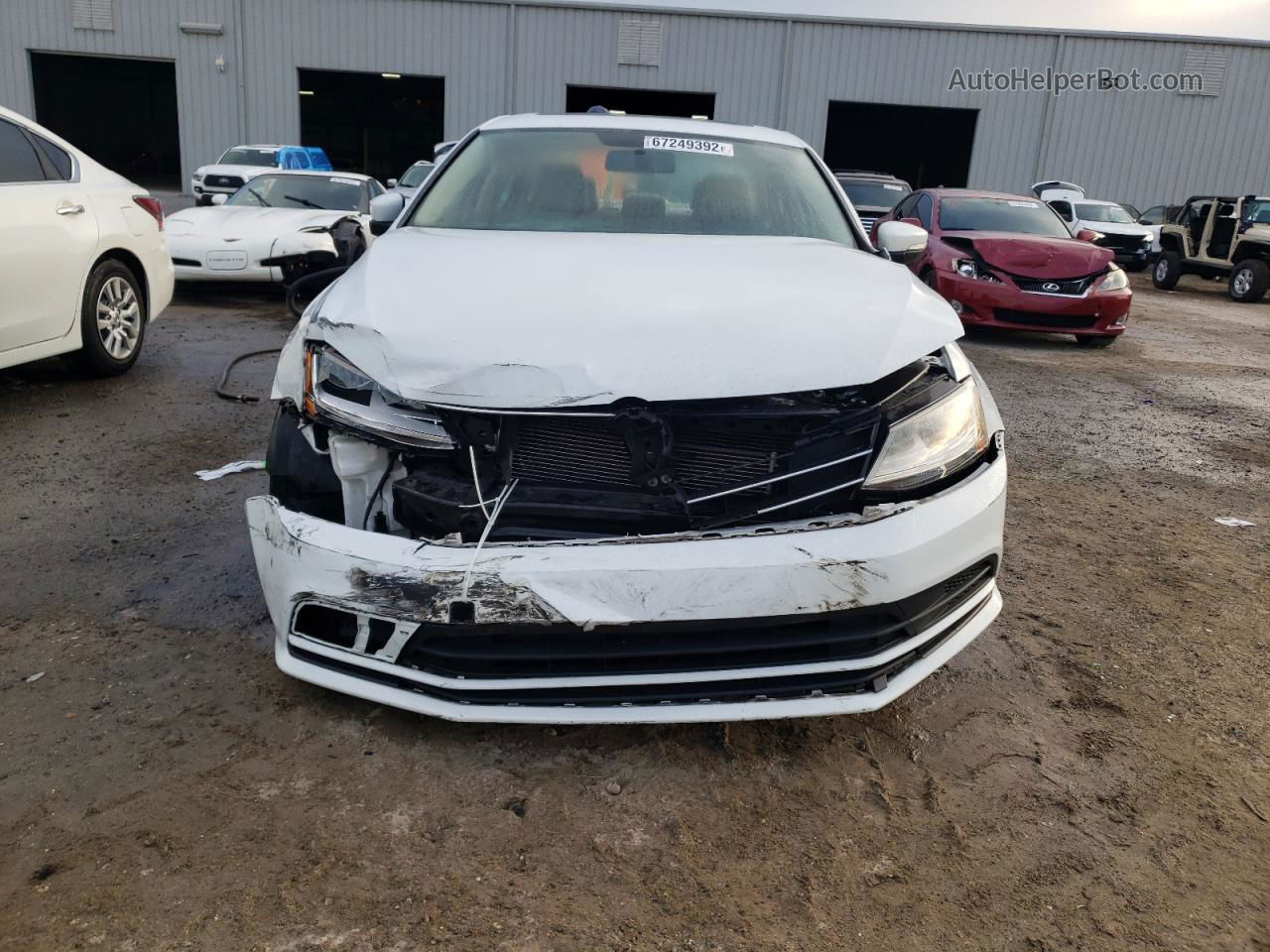 2017 Volkswagen Jetta Se White vin: 3VWB67AJ6HM278141