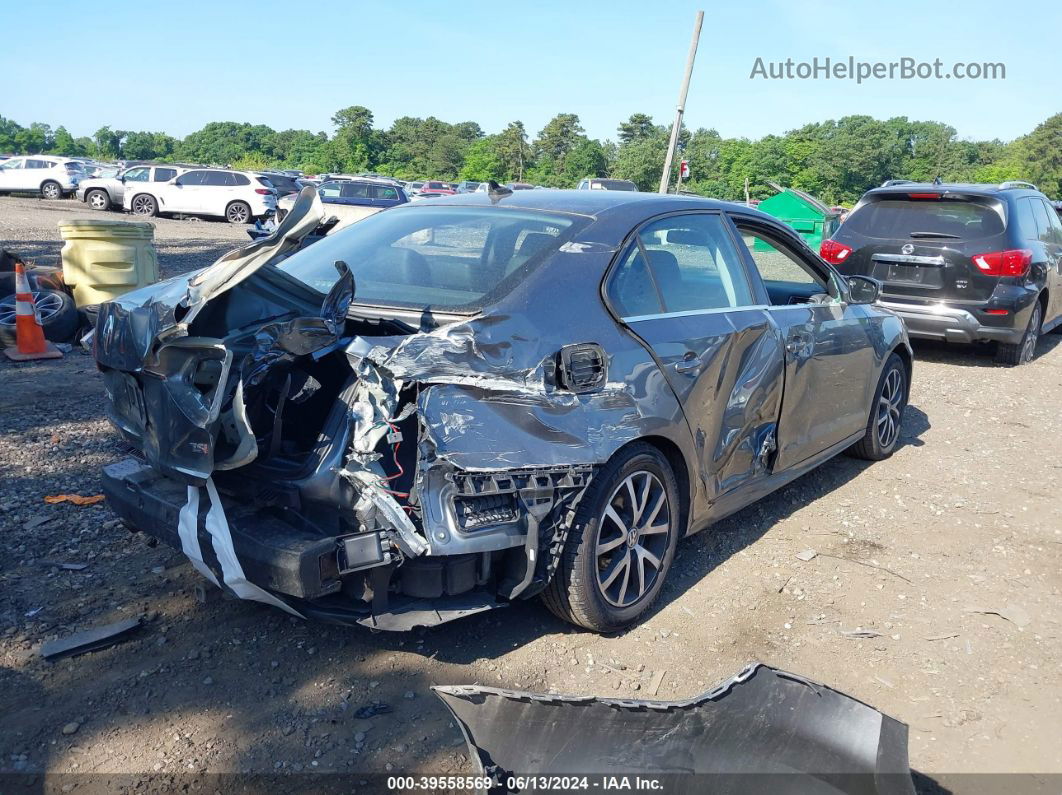 2017 Volkswagen Jetta 1.4t Se Gray vin: 3VWB67AJ6HM298499