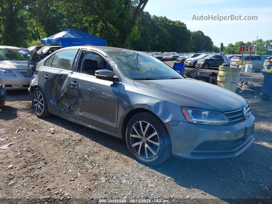 2017 Volkswagen Jetta 1.4t Se Gray vin: 3VWB67AJ6HM298499