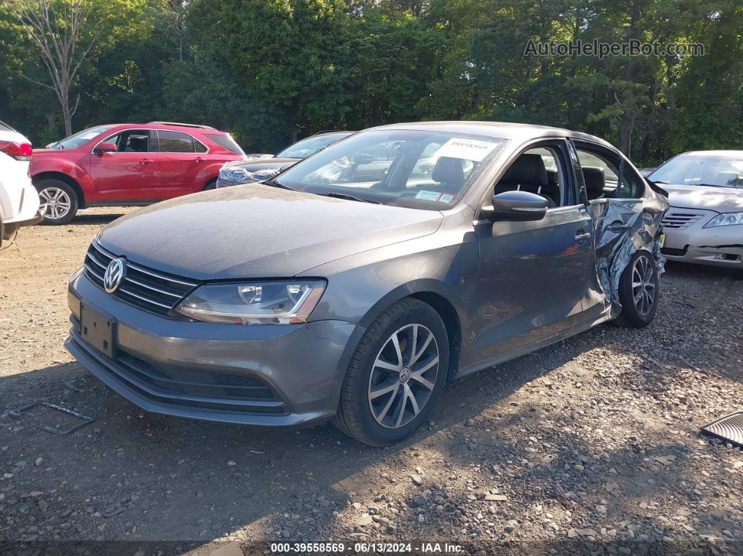 2017 Volkswagen Jetta 1.4t Se Gray vin: 3VWB67AJ6HM298499