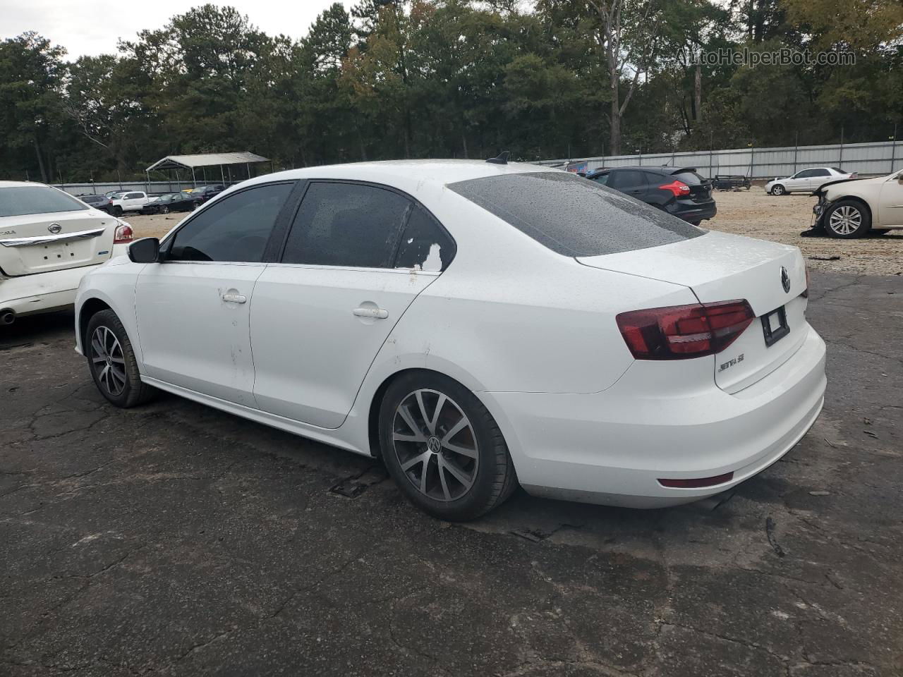 2018 Volkswagen Jetta Se White vin: 3VWB67AJ7JM229794