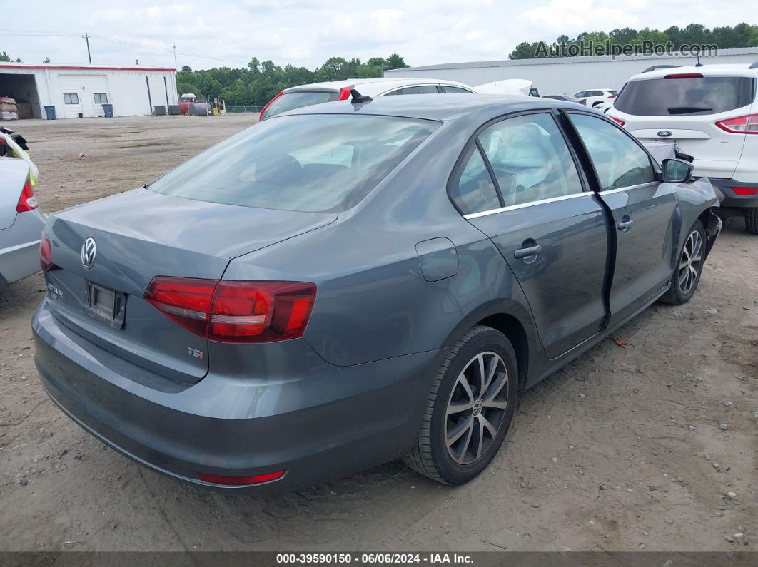 2017 Volkswagen Jetta 1.4t Se Gray vin: 3VWB67AJXHM234806