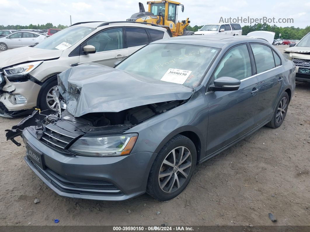 2017 Volkswagen Jetta 1.4t Se Gray vin: 3VWB67AJXHM234806