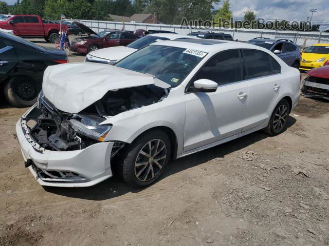 2018 Volkswagen Jetta Se White vin: 3VWB67AJXJM203531