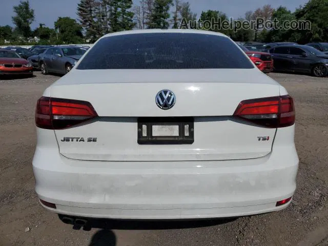 2018 Volkswagen Jetta Se White vin: 3VWB67AJXJM203531