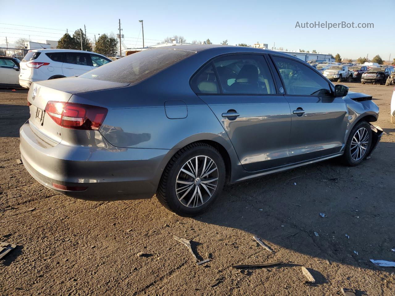 2018 Volkswagen Jetta Se Gray vin: 3VWB67AJXJM212231