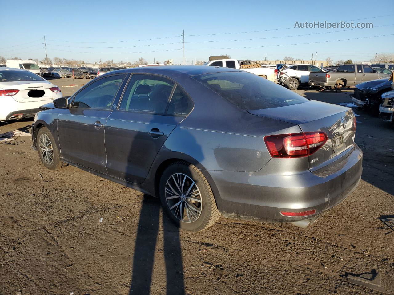 2018 Volkswagen Jetta Se Gray vin: 3VWB67AJXJM212231