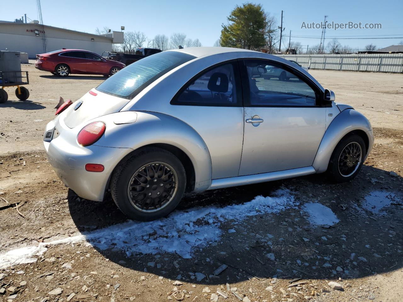 1999 Volkswagen New Beetle Gl Silver vin: 3VWBA21C1XM470701