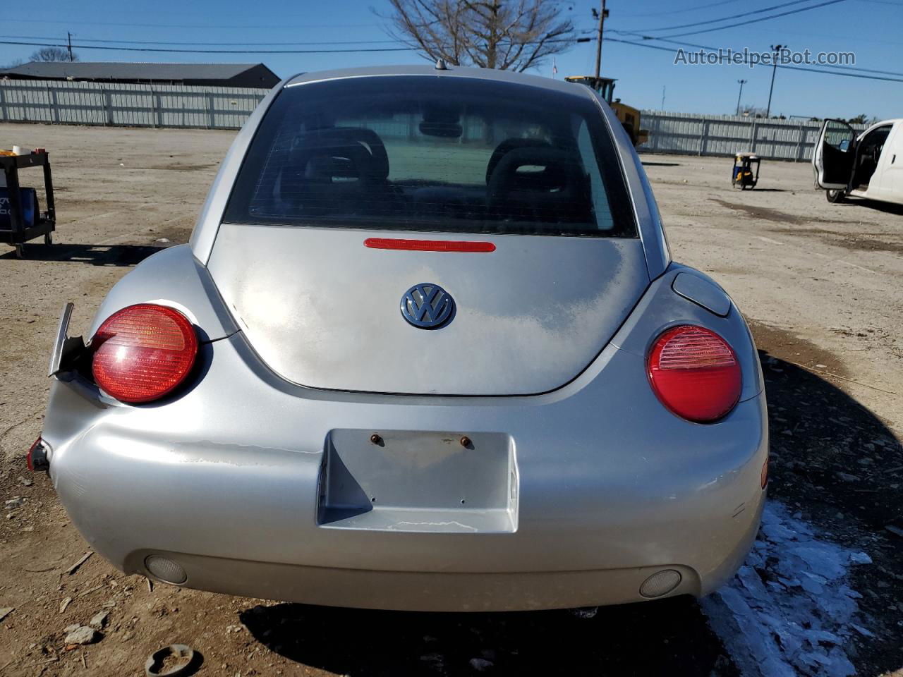 1999 Volkswagen New Beetle Gl Silver vin: 3VWBA21C1XM470701