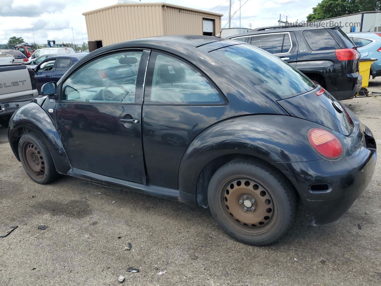 1999 Volkswagen New Beetle Gl Black vin: 3VWBA21C8XM451658