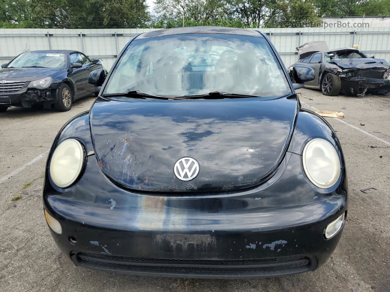 1999 Volkswagen New Beetle Gl Black vin: 3VWBA21C8XM451658