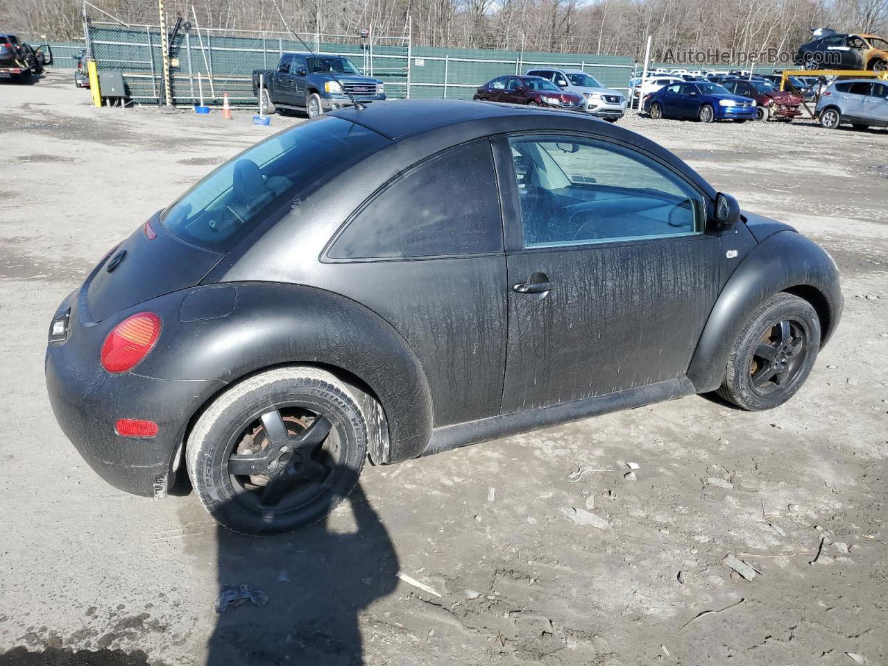 1999 Volkswagen New Beetle Gl Black vin: 3VWBC21C2XM438575