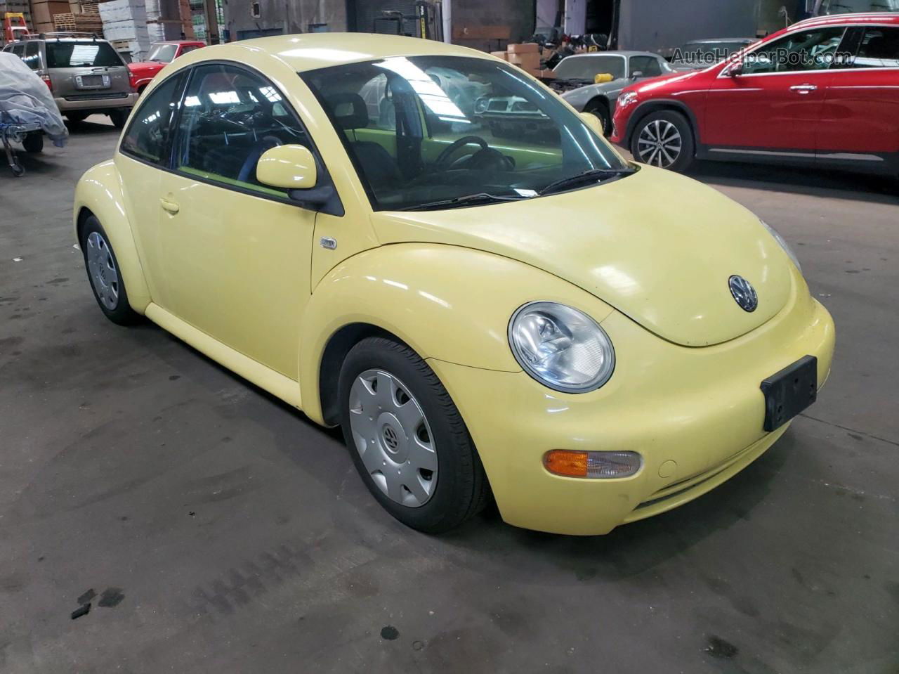 1999 Volkswagen New Beetle Gl Yellow vin: 3VWBC21C5XM452096